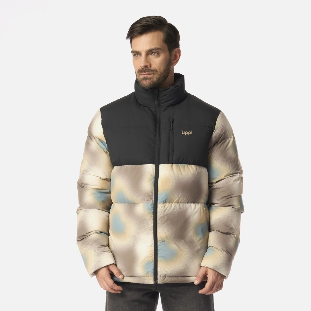 LIPPI - Chaqueta Hombre Urban Down Jacket Print Cafe Lippi