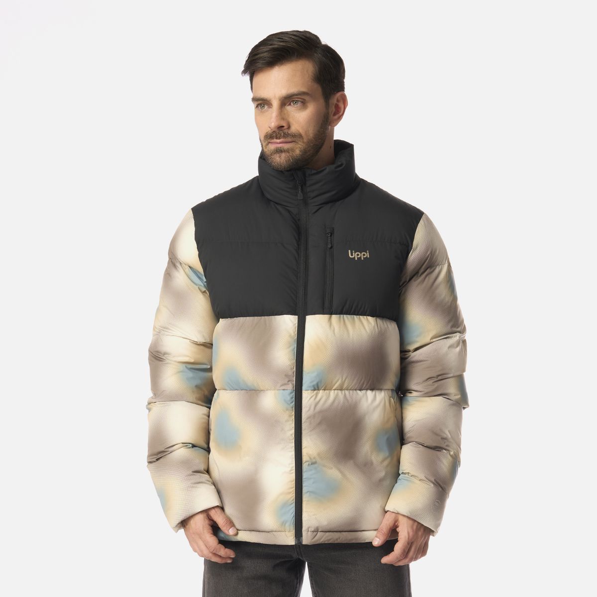 LIPPI - Chaqueta Hombre Urban Down Jacket Print Cafe Lippi