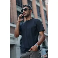 FROENS - Polera Hombre Slim Corta Algodón Orgánico