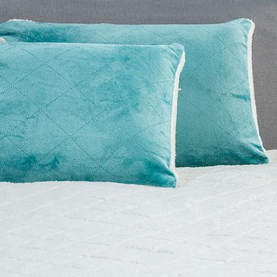 Imagen 2 del producto Cubrecama Flannel Sherpa Solid 2 Plazas