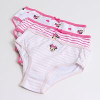Tripack Calzón Niña Full Print Minnie Rosado