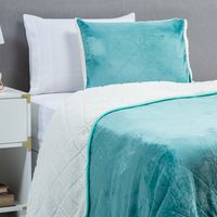 Cubrecama Flan Sherpa Solid Single