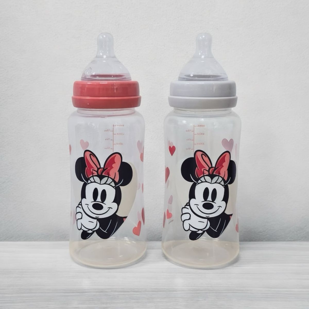 DISNEY - Set de 2 Mamaderas Boca Ancha 350ml DISNEY 0M+ Minnie