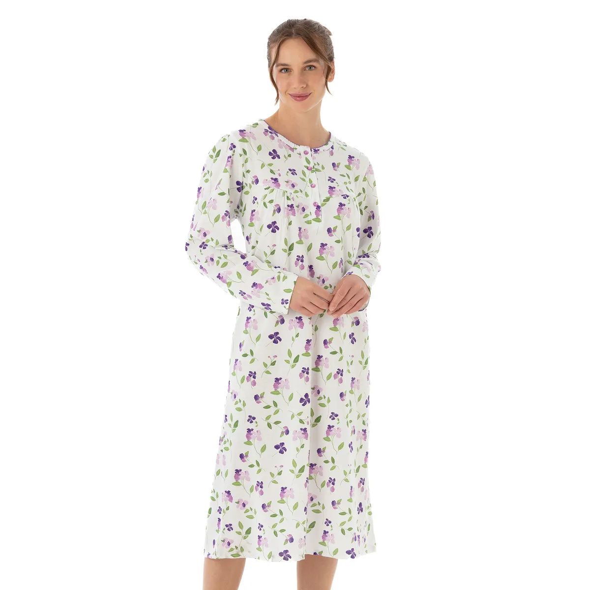 BECKIL - BECKIL COD 727 CAMISA  ALGODON ESTAMPADO, MANGA LARGA