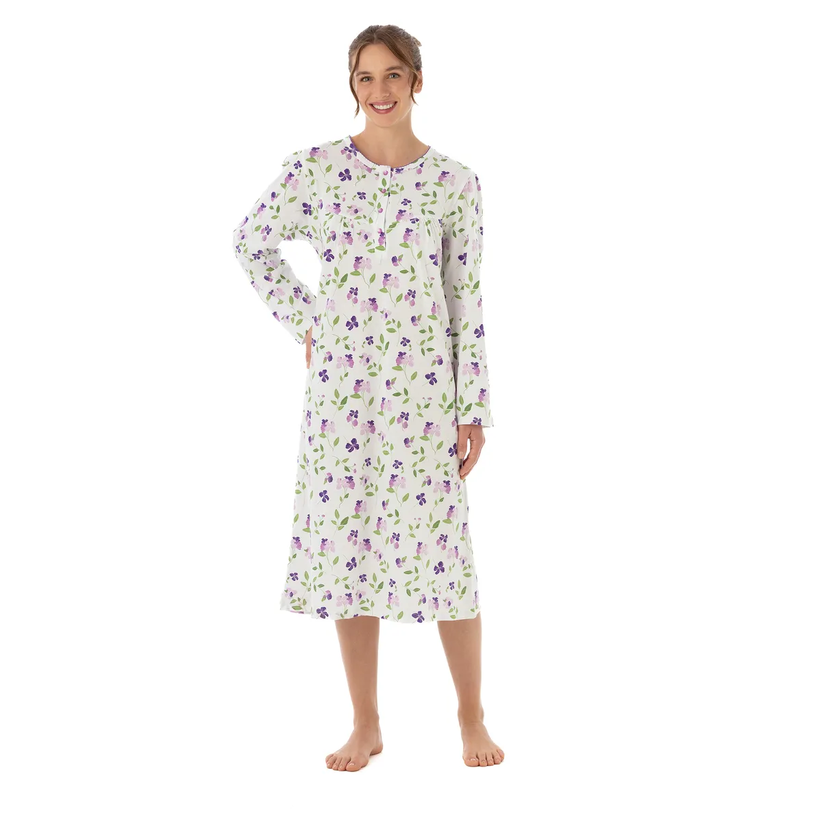 BECKIL - BECKIL COD 727 CAMISA  ALGODON ESTAMPADO, MANGA LARGA
