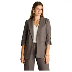LORENZO DI PONTTI - Blazer Manga 3/4 Mujer Gris