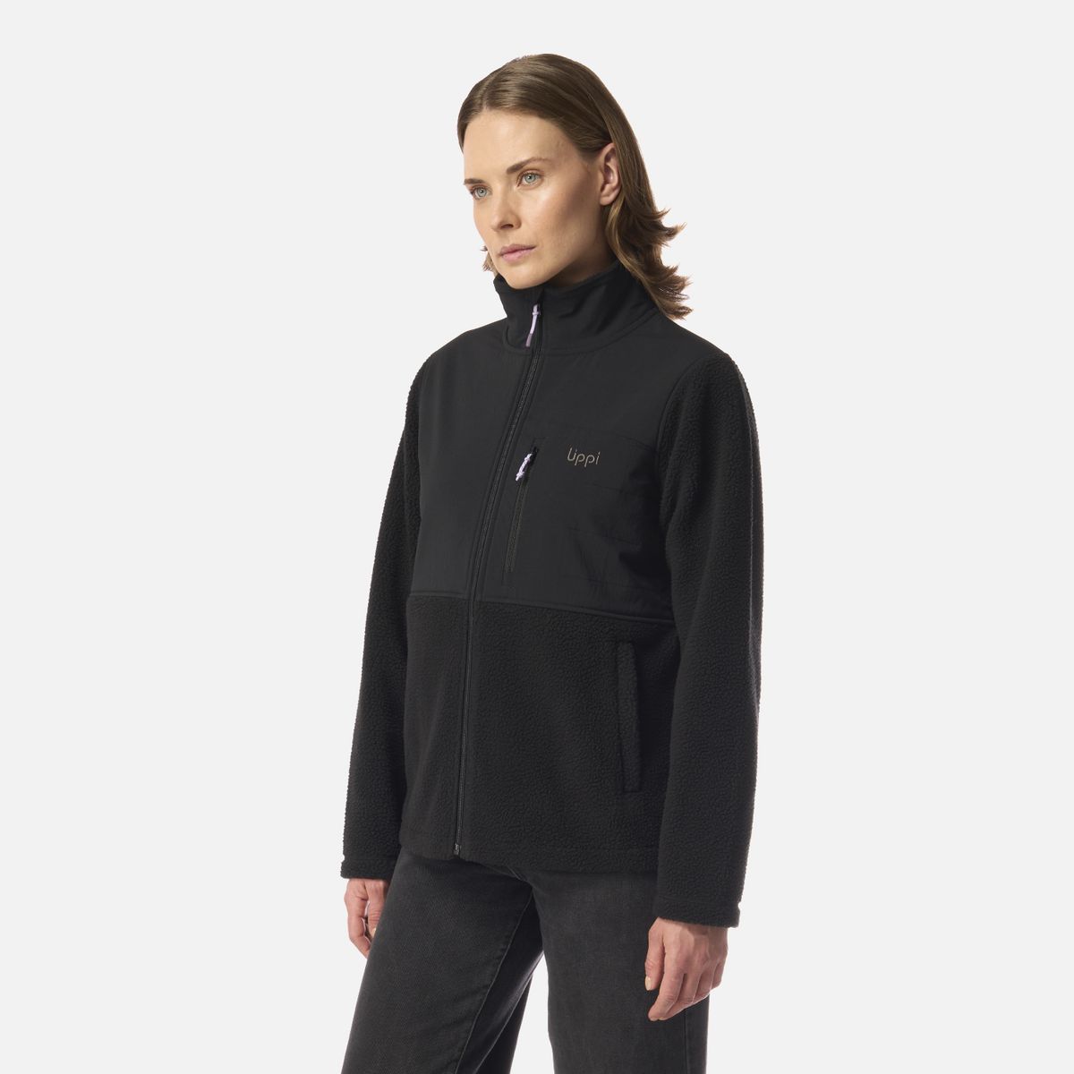 LIPPI - Polar Mujer Glaciar Sherpa-Pro Jacket Negro Lippi