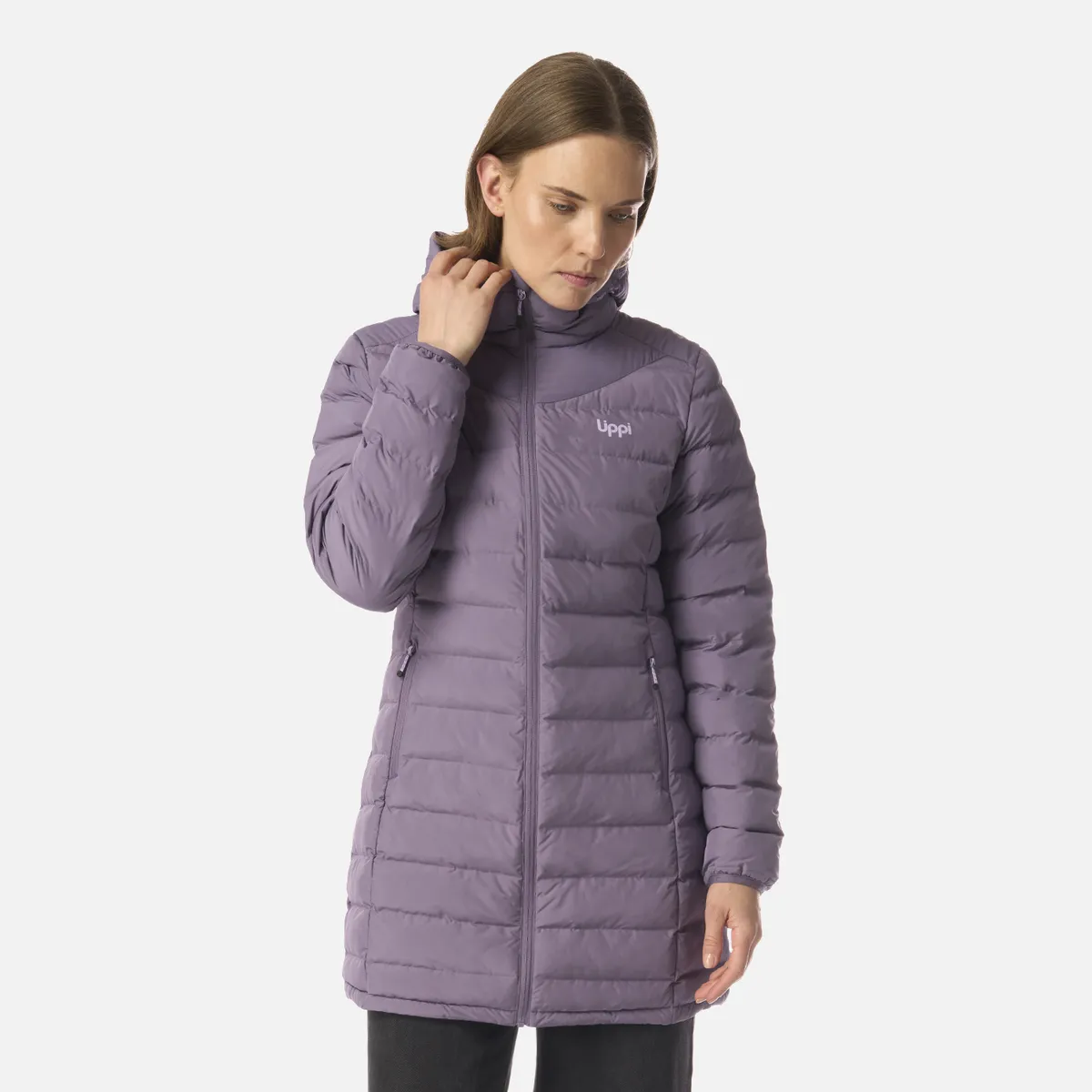 LIPPI - Chaqueta Mujer Snowmass Long Steam-pro Hoody Jacket Violeta Lippi