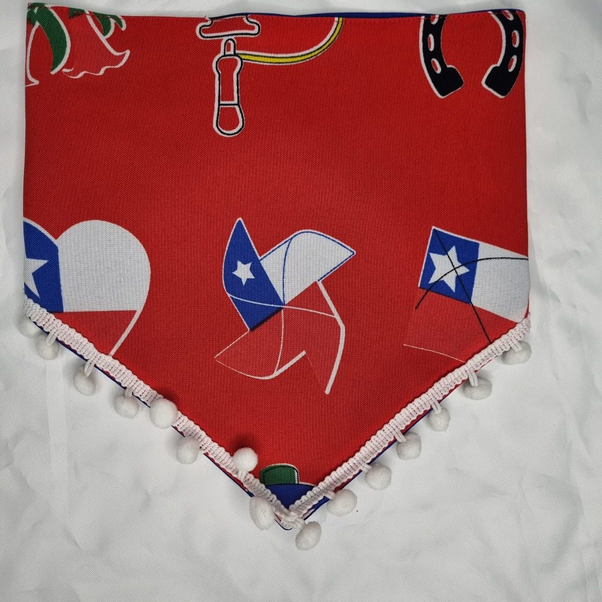 EL MUNDO DE EMMA - Bandana mascota fiestas patrias rojo talla XL