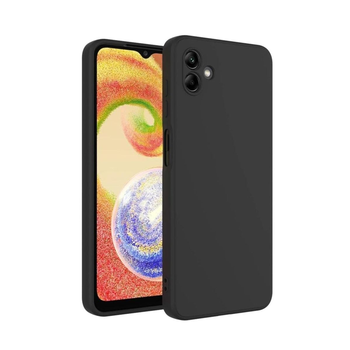 GENERICO - Carcasa para Samsung Galaxy A07 Silicona Colores - Negro