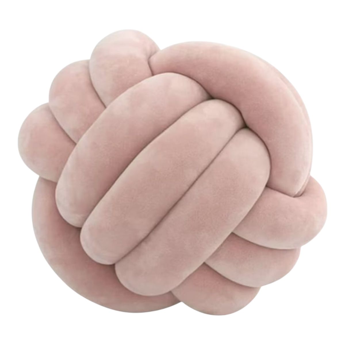 GENERICO - Cojín o Almohada De Bola Con nudo Color Rosa.