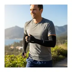 EKOL TACTICA MILITAR - Mangas Compresión Brazo Camuflaje UV Invierno Talla Única Color Negro