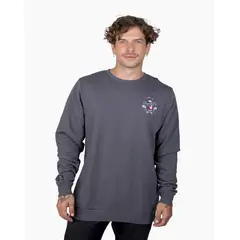 STOKED - Poleron Hombre Shark Gris