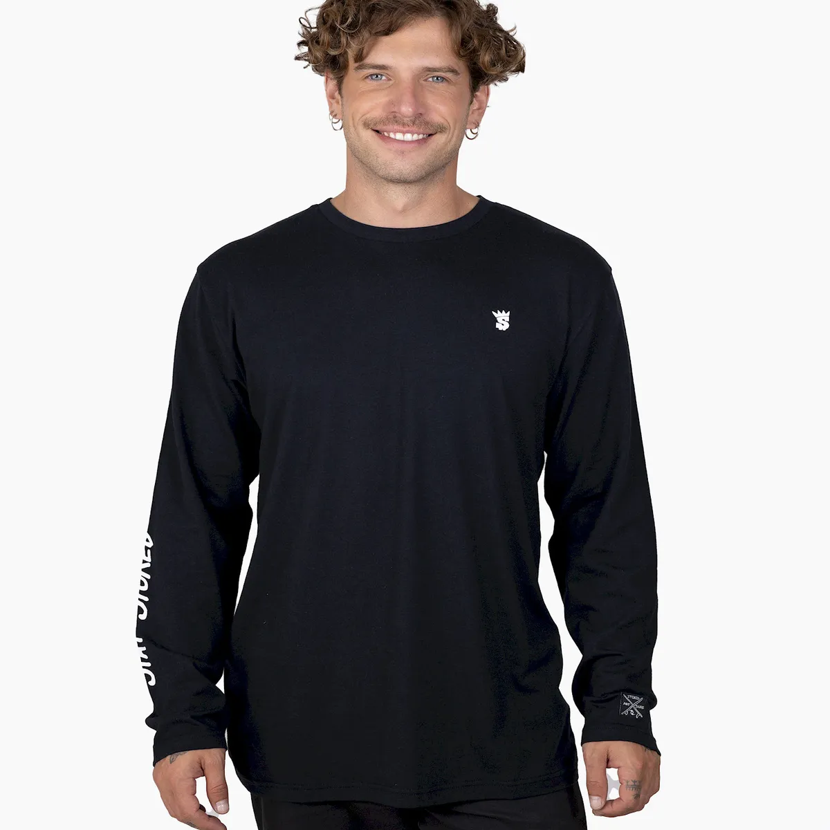 STOKED - Polera Hombre Logo Negro Stoked