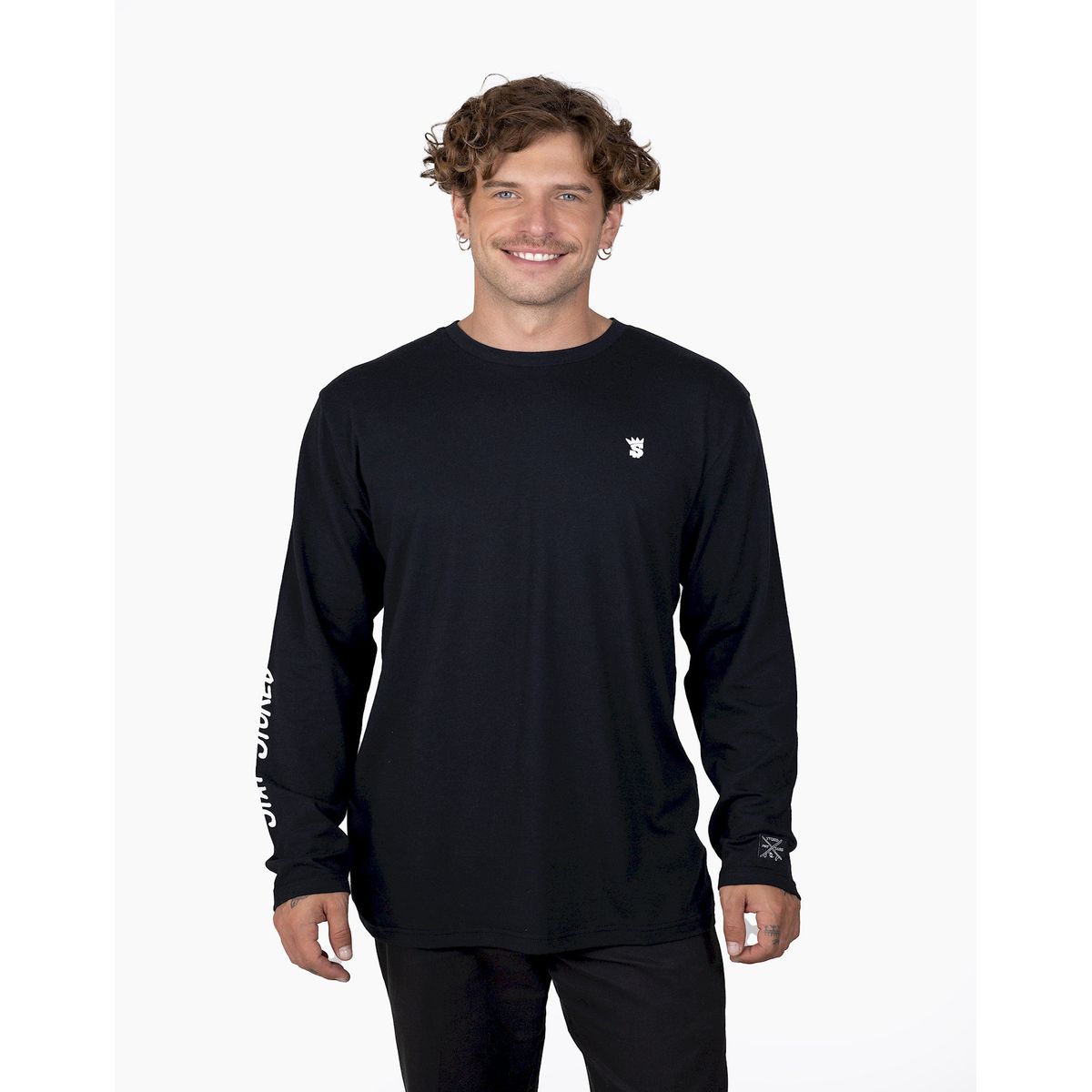 STOKED - Polera Hombre Logo Negro Stoked