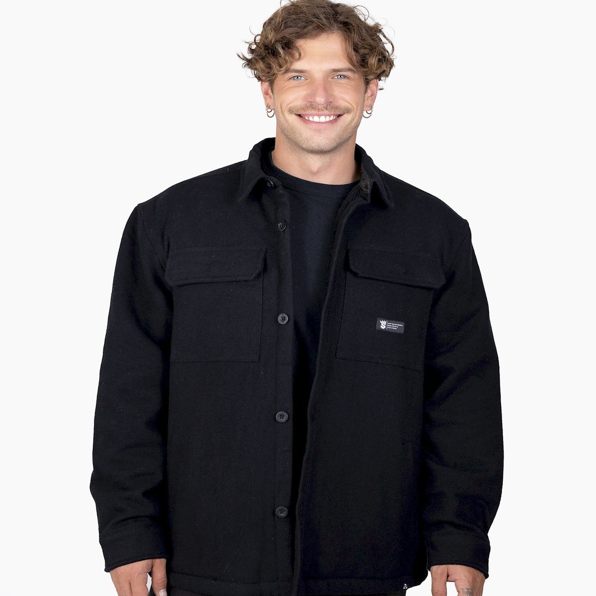 STOKED - Chaqueta Hombre Stoked Ola Negro