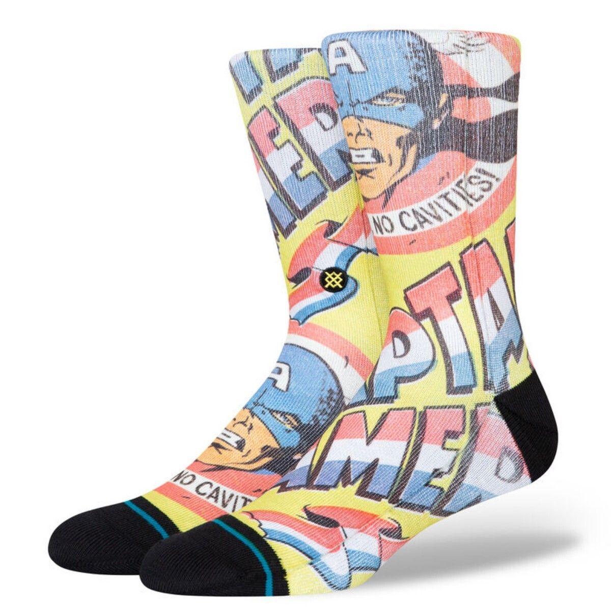 STANCE - Stance Sock Men Captain America No Cavities Yellow
