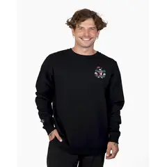 STOKED - Poleron Hombre Shark Negro