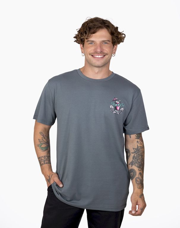 Polera Hombre Shark Gris Gris S