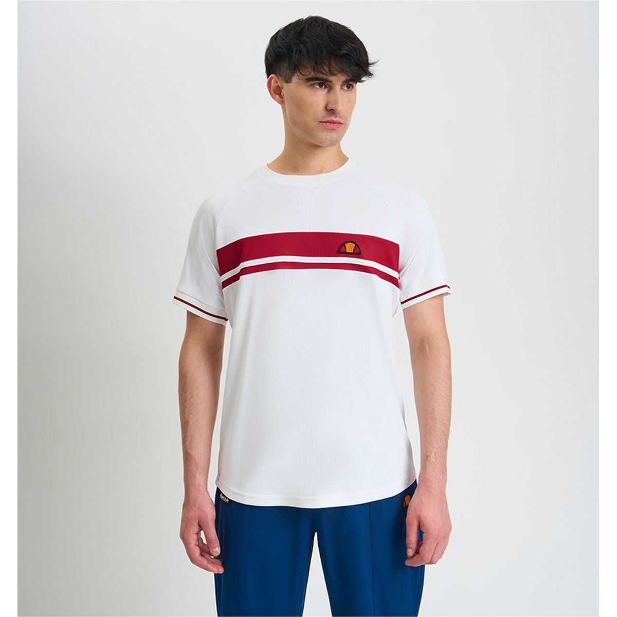 ELLESSE - POLERA HOMBRE ELLESSE TYLER BLANCO/ROJO