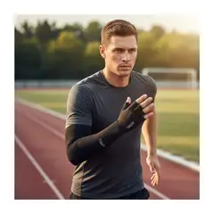 EKOL TACTICA MILITAR - Mangas Compresión Brazo Camuflaje UV Invierno Talla Única Color Negro