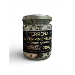 GENERICO - Sal de Mar Terrena Premium con pimienta negra de 200 gramos