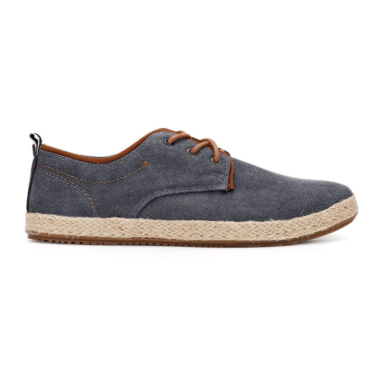 CARDINALE - Alpargatas Hombre Textil Con Cordones Vallarta-0-03 Gris