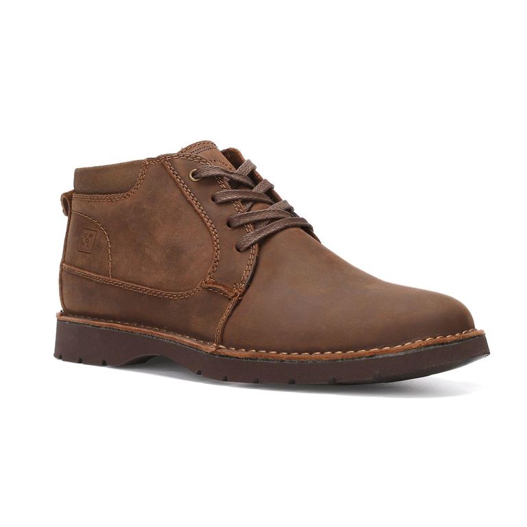 Botines Hombre Cuero Bruxton Café