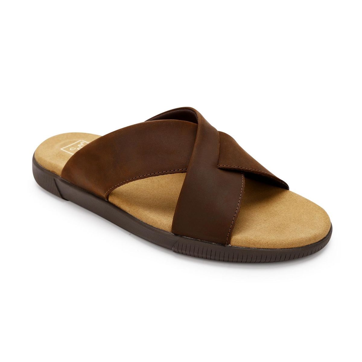 CARDINALE - Sandalias Hombre Cuero Hakuna-9-03 Café Cardinale