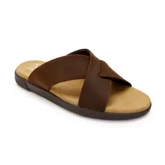 CARDINALE - Sandalias Hombre Cuero Hakuna-9-03 Café