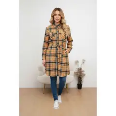 LIKE SHOP - Camisa Leñadora Mujer Blusón Manga Larga Gruesa Botones A1653