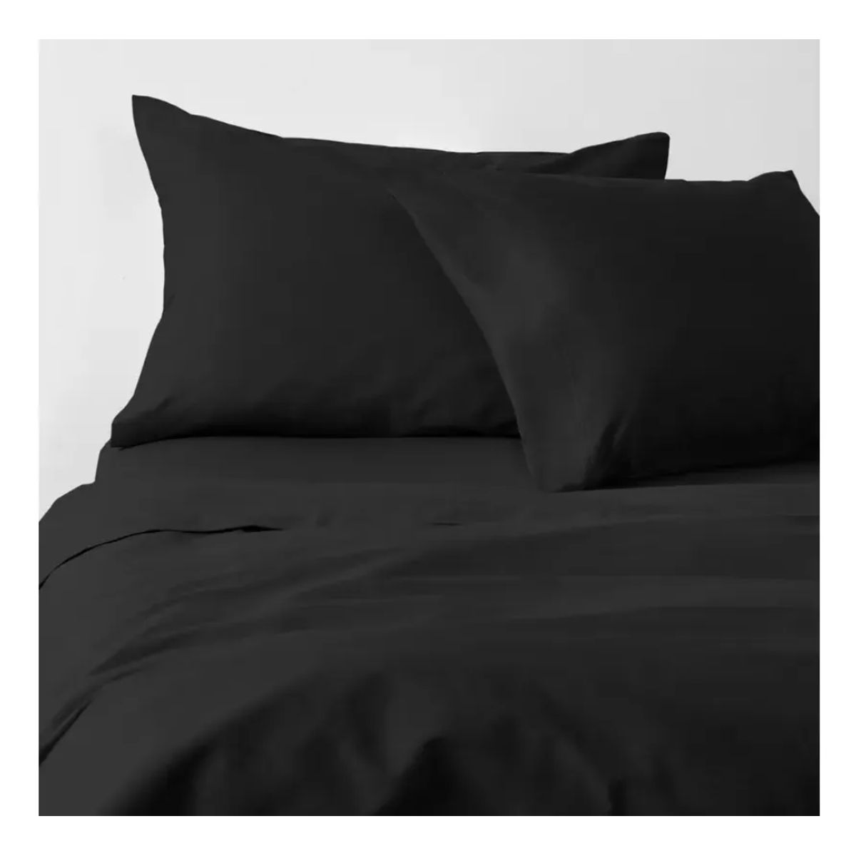 CANNON - Sabana 2 plazas 200 Hilos Ec Cannon 100 % Algodón NEGRO