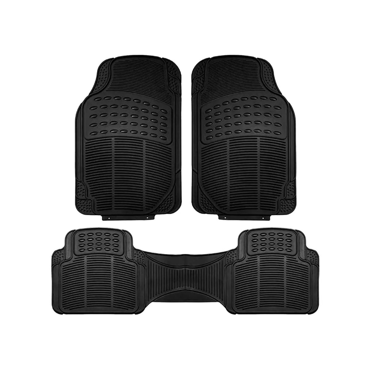 XROAD - Alfombra Piso de Goma para auto Universal 3 piezas Xroad