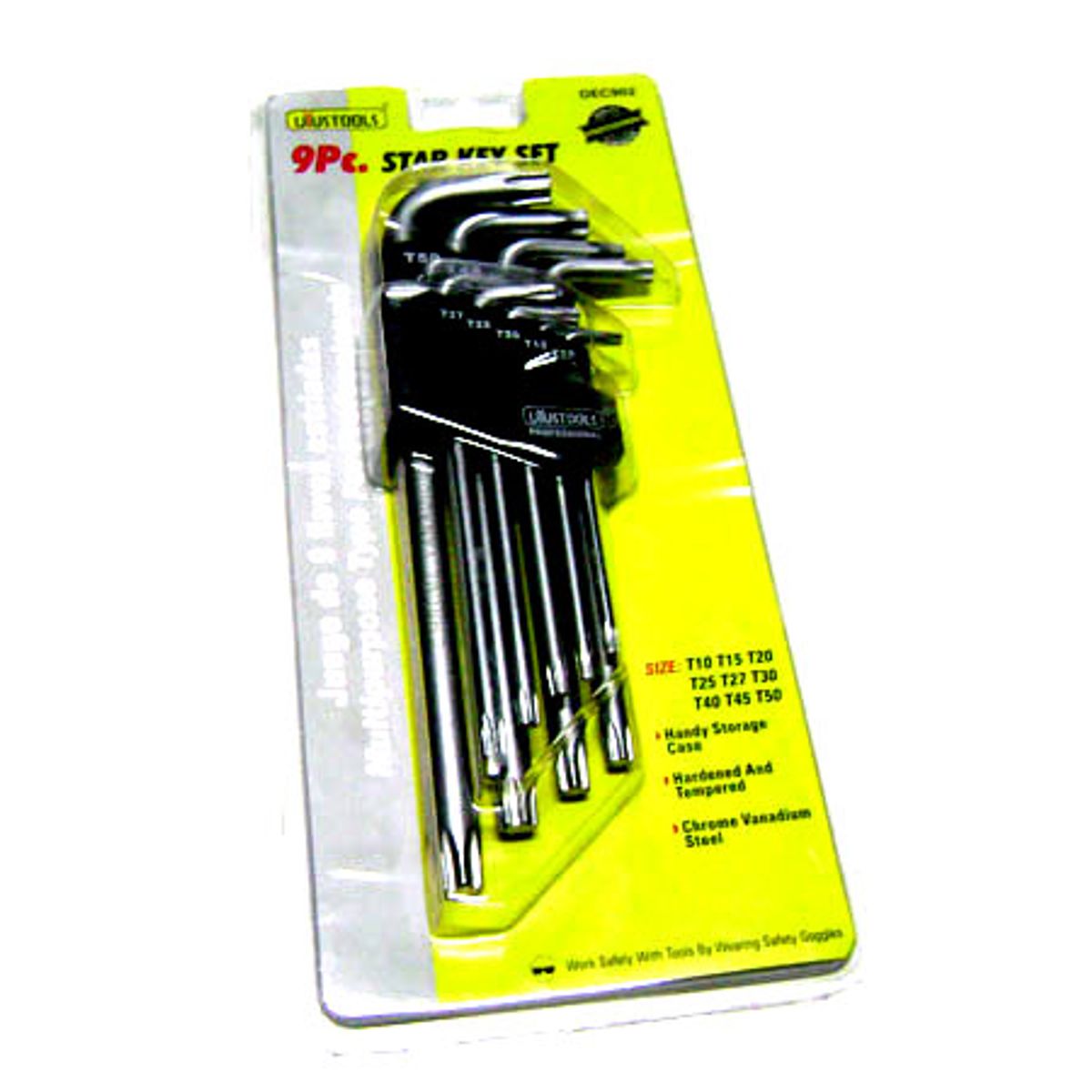 GENERICO - JGO LLAVES TORX CPERFORACION 9 PZS LARGAS