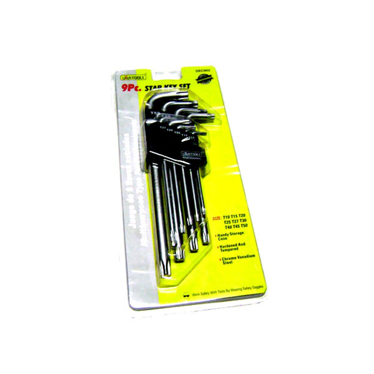 GENERICO - JGO LLAVES TORX CPERFORACION 9 PZS LARGAS