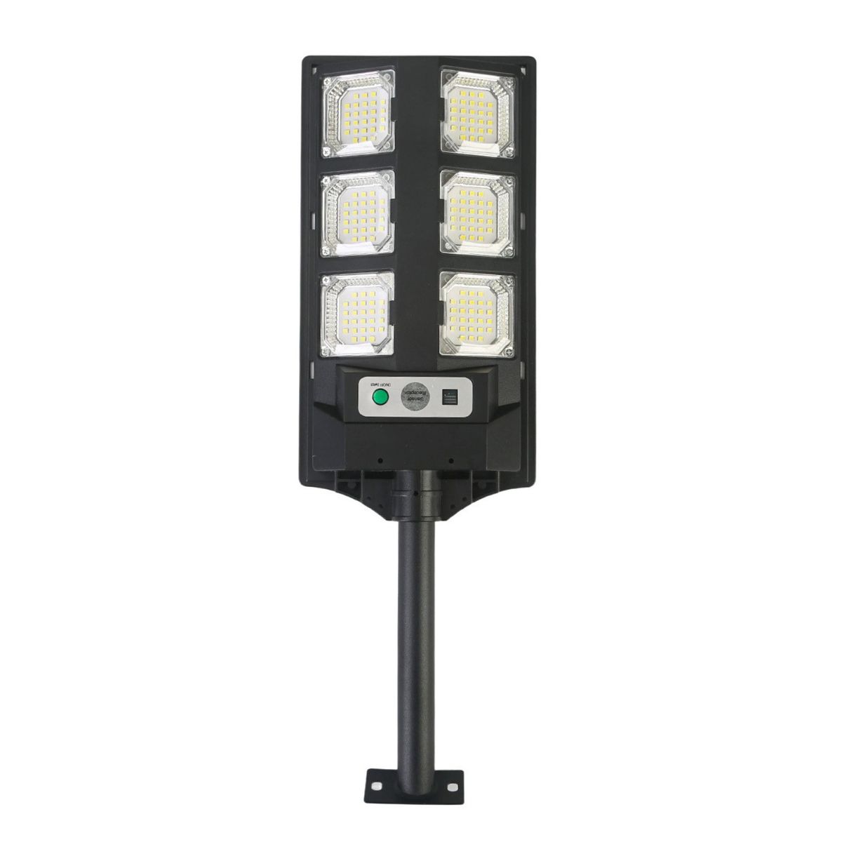 GENERICO - Foco Reflector Solar De Alumbrado Público 600W  Máxima Potencia Negro Blanco Frío