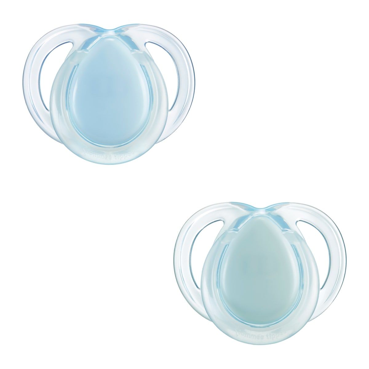 TOMMEE TIPPEE - CHUPETE DE SILICONA NIGHT TIME 2 UNIDADES 0-6 MESES BRILLA EN LA OSCURIDAD CELESTE