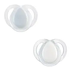TOMMEE TIPPEE - CHUPETE DE SILICONA NIGHT TIME 2 UNIDADES 0-6 MESES BRILLA EN LA OSCURIDAD BLANCO