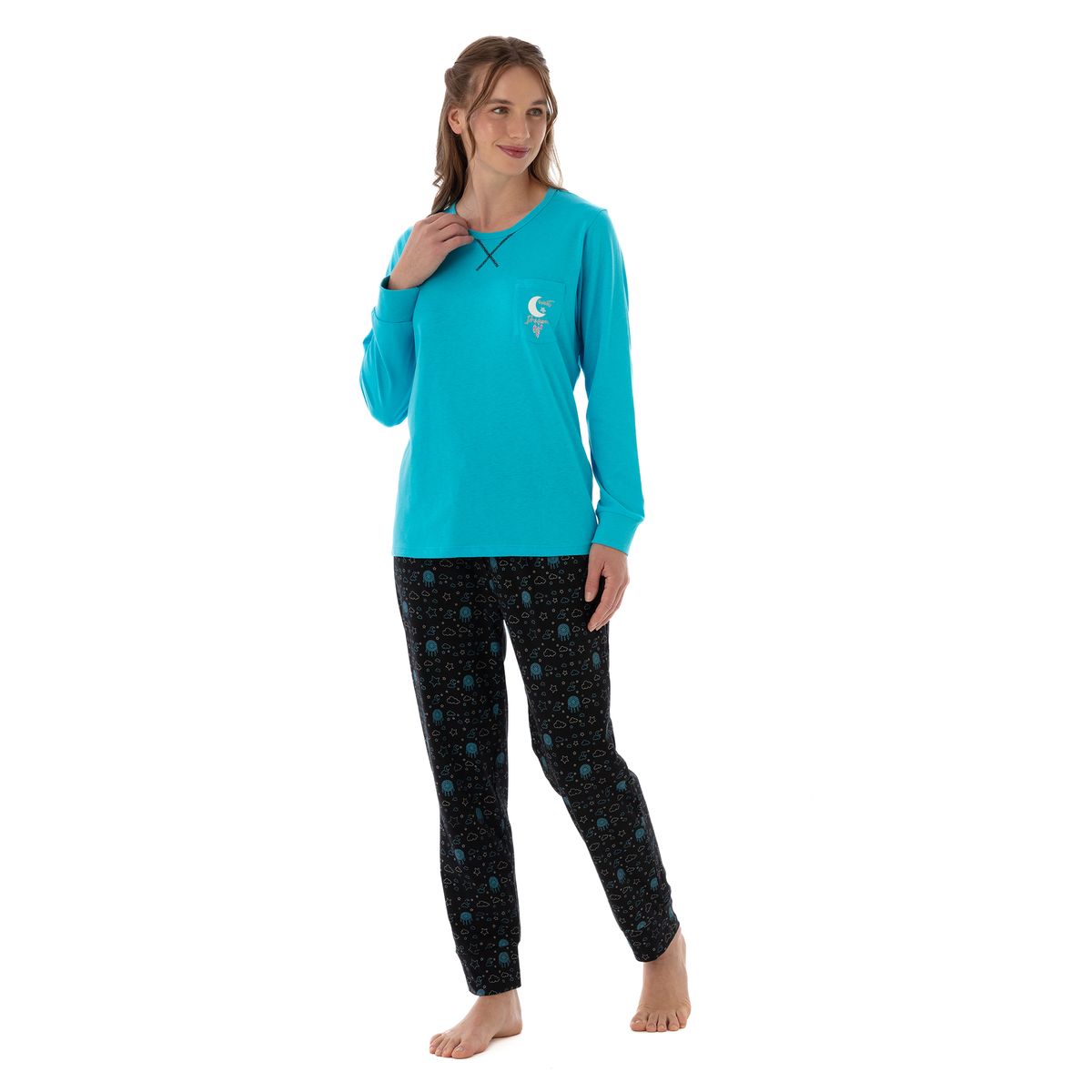 BECKIL - BECKIL COD 1783 PIJAMA  ALGODÓN , PANTALÓN ESTAMPADO