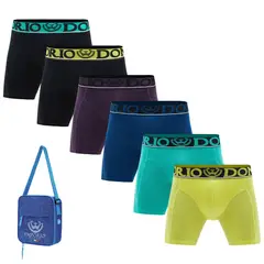 GIOVACCHINO - Pack de 6 Boxer Medio Algodón Hombre Con Bolso Regalo