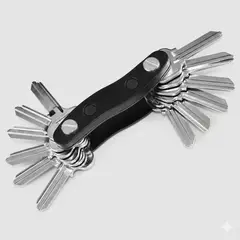 MOVI - Organizador de Llaves Compacto Hasta 12 Llaves – Anti Ruido – Diseño Tipo Navaja – Resistente y Portátil