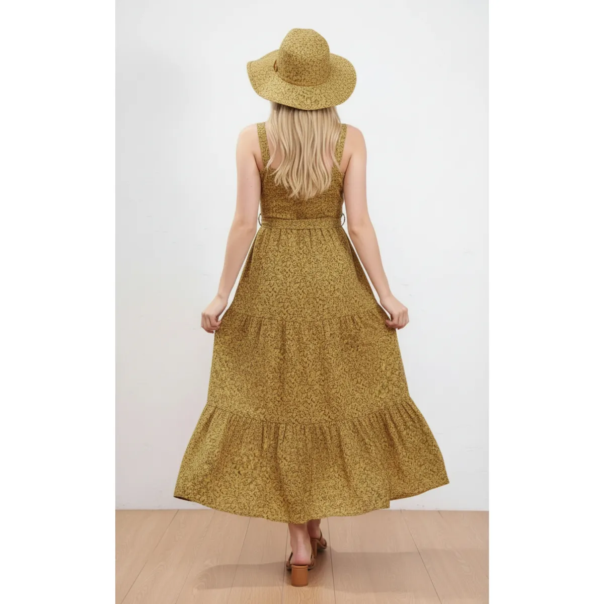 LIKE SHOP - Maxi Vestido Verano Largo Mujer Floral Pabilo A1092