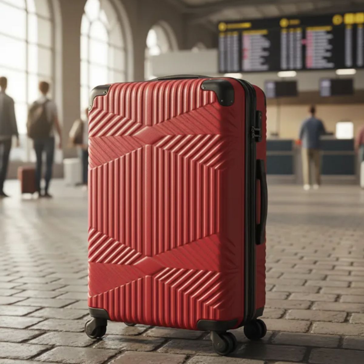 GENERICO - Maleta de viaje 10kg Rojo.