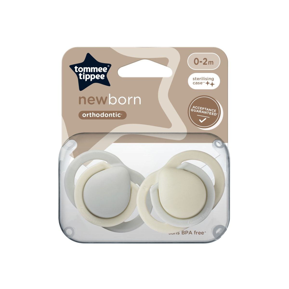 TOMMEE TIPPEE - Chupete Newborn 2 Unidades 0-2 Meses
