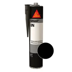SIKA - Sikasil In Silicona Profesional Neutra Flexible Negro 280 Ml
