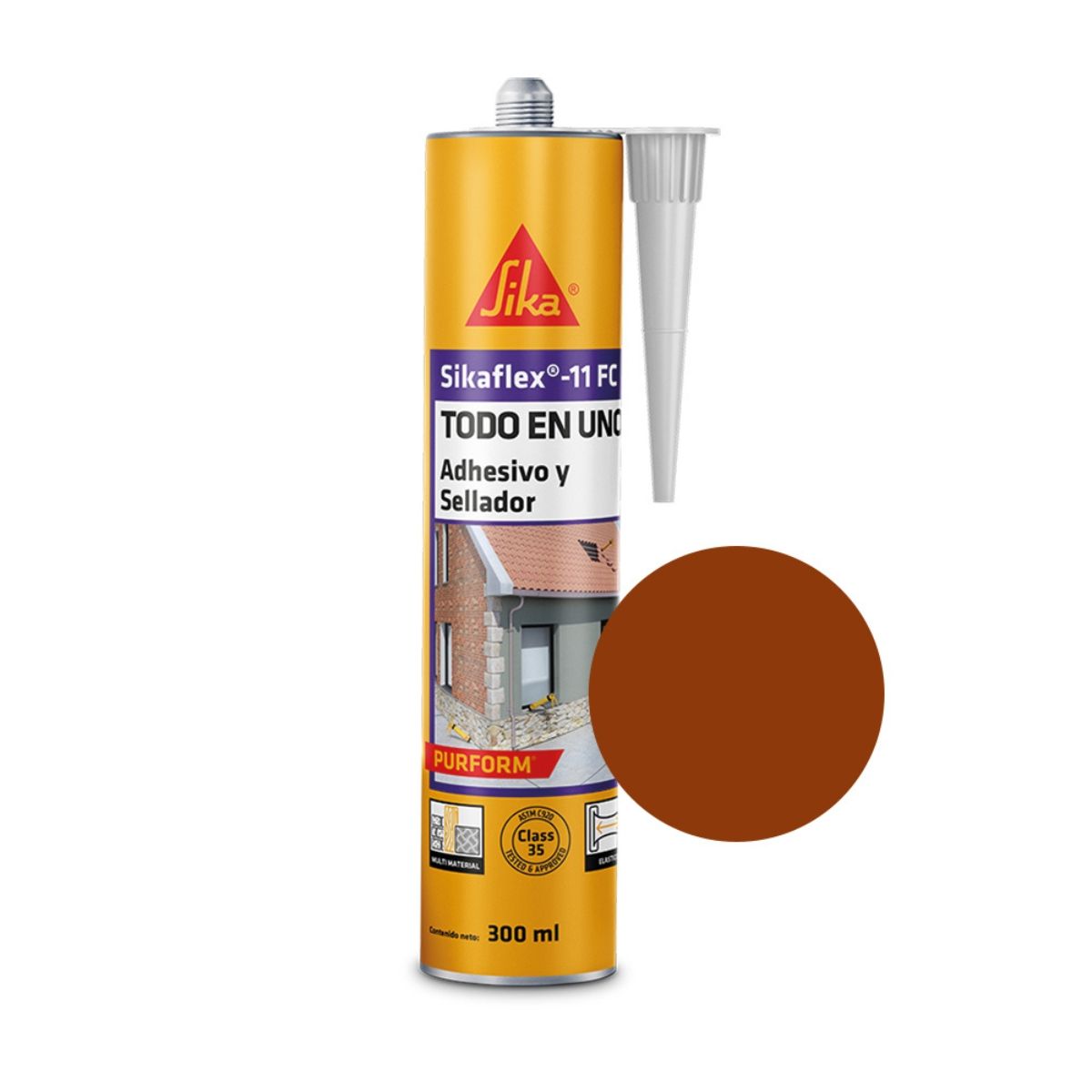 Sikaflex 11 FC Purform Adhesivo Sellante Multiuso Café 300ml, marca SIKA - Foto Principal