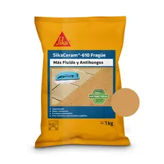 SIKA - Sikaceram 610 Fragüe Para Cerámicos Café Claro 1Kg