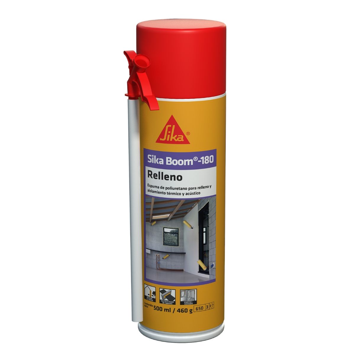 SIKA - Sika Boom 180 Espuma De Poliuretano Autoexpansiva 500ml