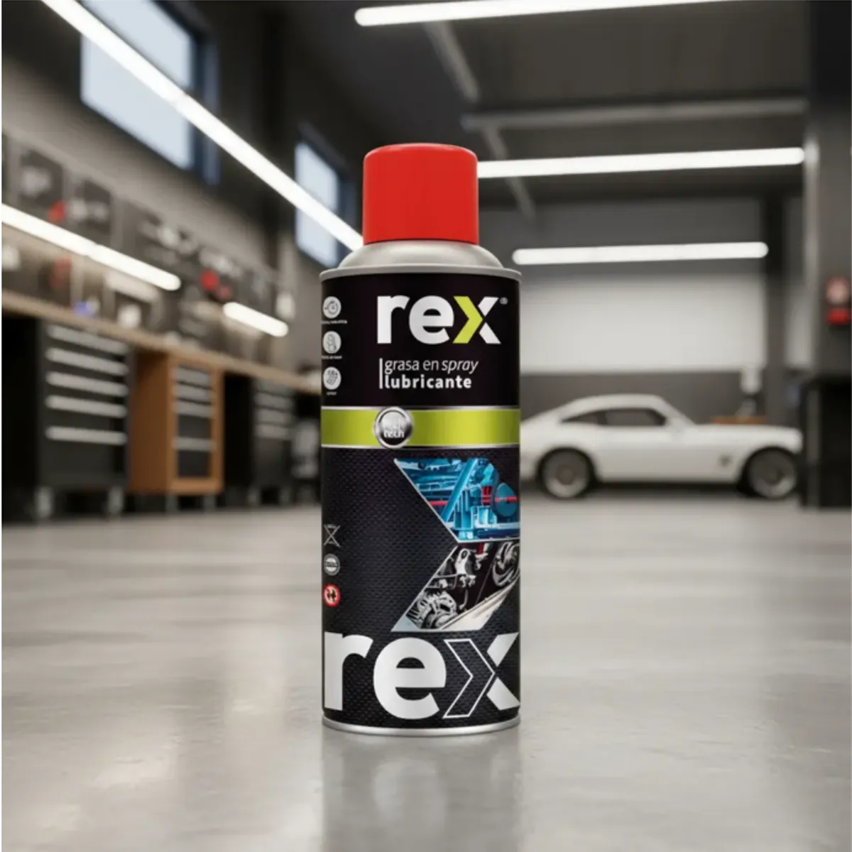 REX - Grasa en Spray Lubricante Multipropósito Rex 450ml