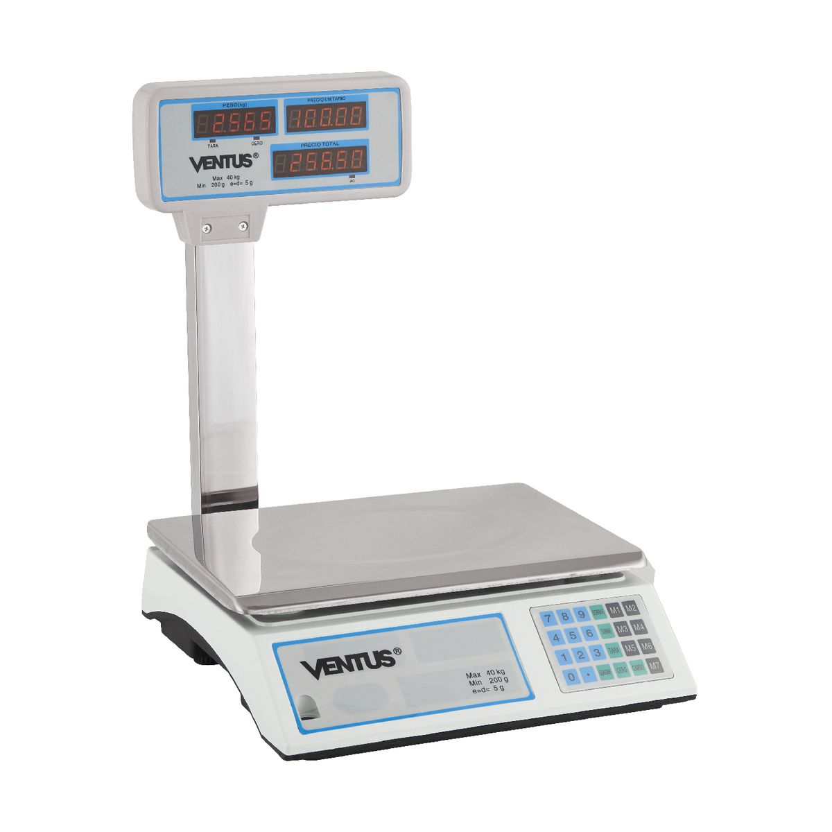 VENTUS - balanza de cocina visor aereo hasta 40kg